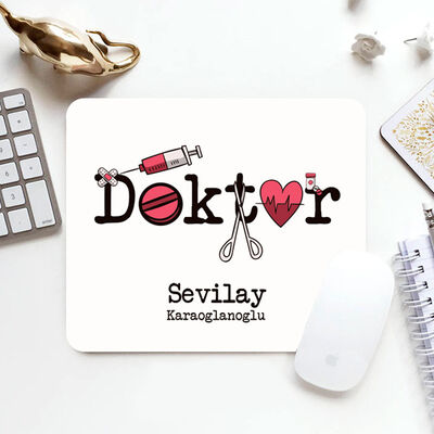 Doktorlara Özel Mesleki Temalı Mousepad - 1