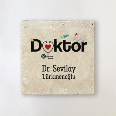 Doktorlara Özel Taş Bardak Altlığı - 1