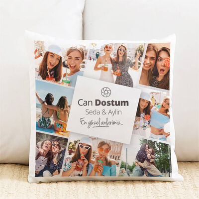 Dosta Hediye Fotoğraflı Yastık - 2