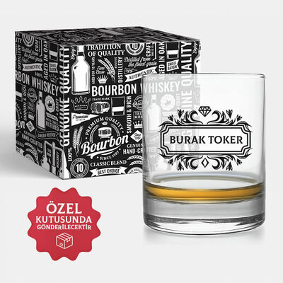 Dosta Hediye İsimli Viski Kadehi Özel Kutusunda - 1
