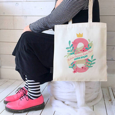 Dünya Kadınlar Günü İsme Özel Bez Çanta - 1