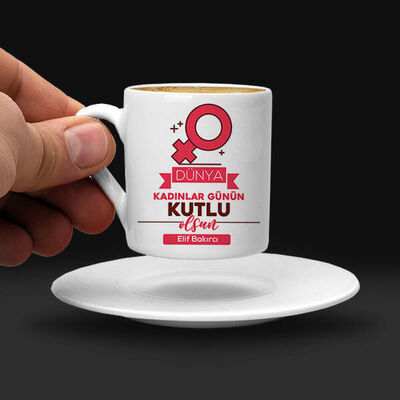 Dünya Kadınlar Günü Kahve Fincanı - 3