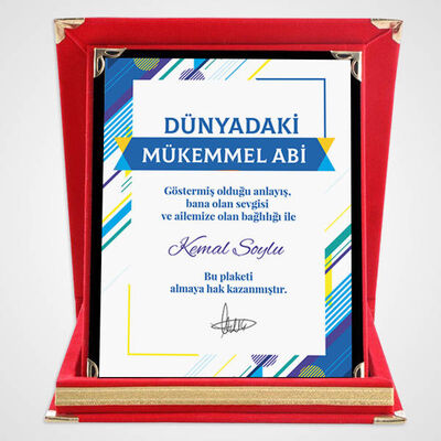 Dünyadaki En Mükemmel Abi Plaketi - 1