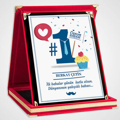 Dünyanın 1 Numaralı Babası Plaket - 1