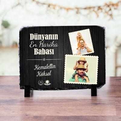 Dünyanın En Harika Babası Taş Baskı - 1
