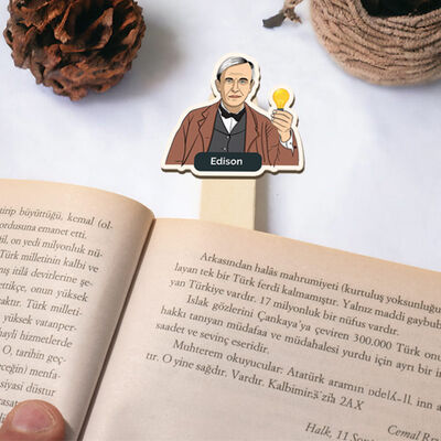 Edison Esprili Çubuk Kitap Ayracı - 1