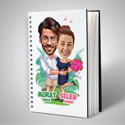 Egzotik Aşıklar Karikatürlü Sevgili Defteri - 1