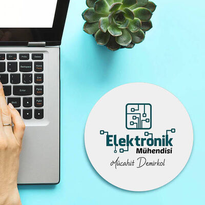 Elektronik Mühendisleri İçin Yuvarlak Mousepad - 1