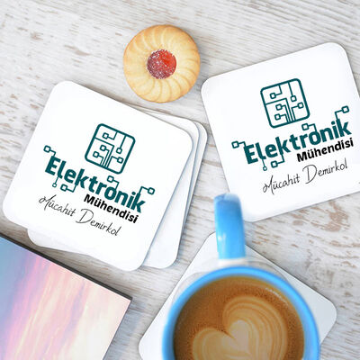 Elektronik Mühendislerine Özel Bardak Altlığı Seti - 1