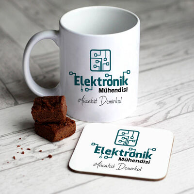 Elektronik Mühendislerine Özel Kupa Ve Bardak Altlığı - 1