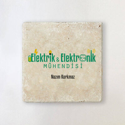 Elektronik Mühendislerine Özel Taş Bardak Altlığı - 1