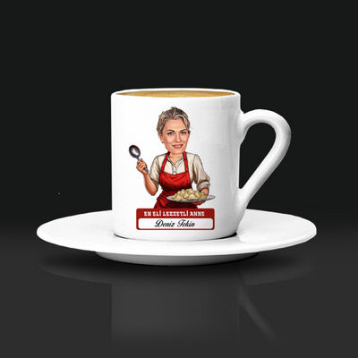 Eli Lezzetli Anne Karikatürlü Kahve Fincanı - 3