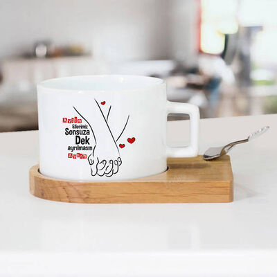 Ellerimiz Hiç Ayrılmasın Lüks Çay Fincanı - 1