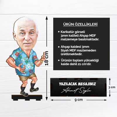 Emekli Babam Karikatürlü Biblo - 2
