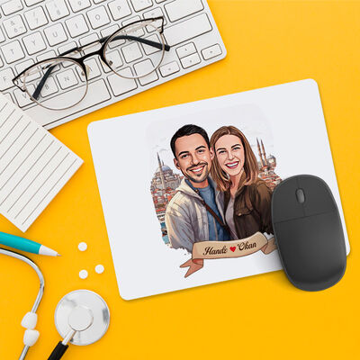 Eminönü ve Aşkımız Karikatürlü Mousepad - 1