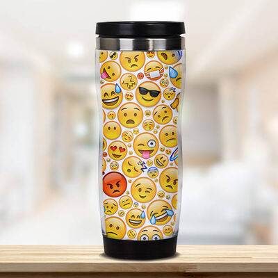 Emoji Tasarımlı Termos Bardak - 1