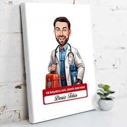 En Başarılı Erkek Acil Servis Doktoru Karikatürlü Tablo