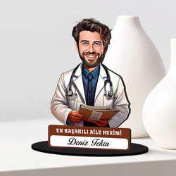 En Başarılı Erkek Aile Hekimi Karikatürlü Biblo - 2