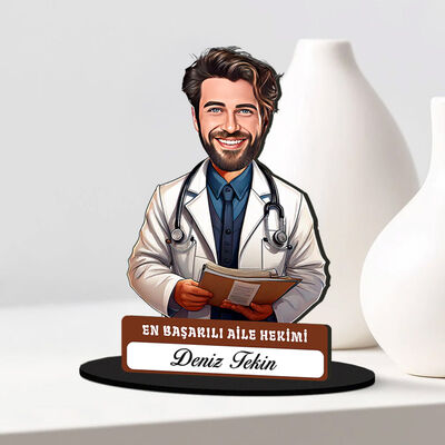 En Başarılı Erkek Aile Hekimi Karikatürlü Biblo - 2