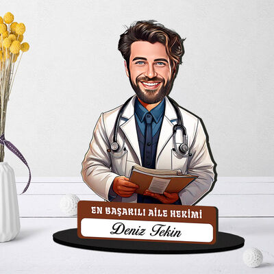 En Başarılı Erkek Aile Hekimi Karikatürlü Biblo - 1