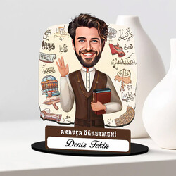 En Başarılı Erkek Arapça Öğretmeni Karikatürlü Biblo
