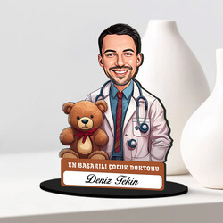 En Başarılı Erkek Çocuk Doktoru Karikatürlü Biblo - 2