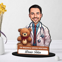 En Başarılı Erkek Çocuk Doktoru Karikatürlü Biblo - 1