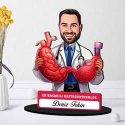 En Başarılı Erkek Gastroentrolog Karikatürlü Biblo - 1