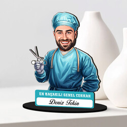 En Başarılı Erkek Genel Cerrahı Karikatürlü Biblo - 2