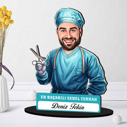En Başarılı Erkek Genel Cerrahı Karikatürlü Biblo - 1