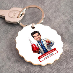 En Başarılı Erkek Hermatolog Karikatürlü Anahtarlık