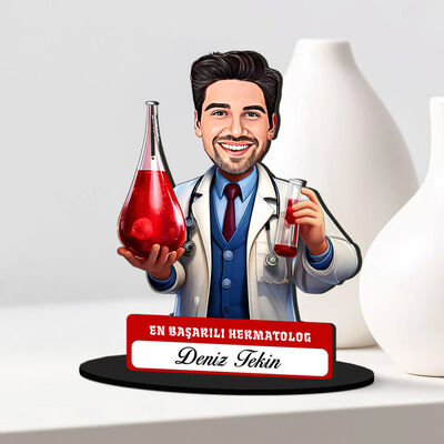 En Başarılı Erkek Hermatolog Karikatürlü Biblo - 1