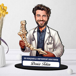 En Başarılı Erkek Ortopedi Doktoru Karikatürlü Biblo