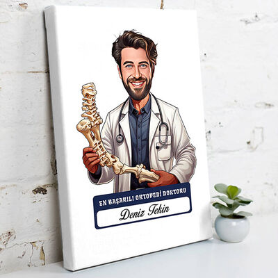 En Başarılı Erkek Ortopedi Doktoru Karikatürlü Tablo - 1