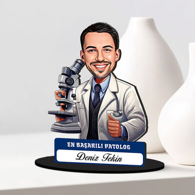 En Başarılı Erkek Patolog Karikatürlü Biblo - 2