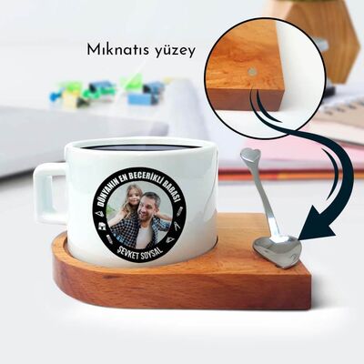 En Becerikli Baba Fotoğraflı Çay Fincanı - 2