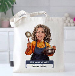 En Hamarat Anne Karikatürlü Bez Çanta - 1