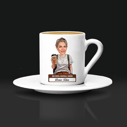 En Havalı Anne Karikatürlü Kahve Fincanı - 3
