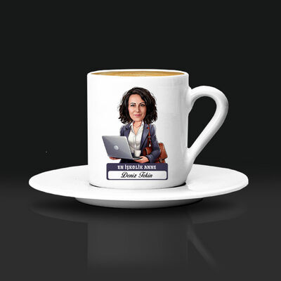 En İşkolik Anne Karikatürlü Kahve Fincanı - 3
