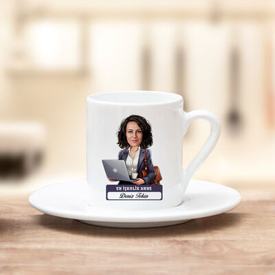 En İşkolik Anne Karikatürlü Kahve Fincanı - 2