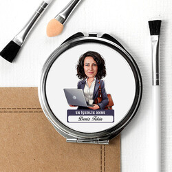 En İşkolik Anne Karikatürlü Makyaj Aynası - 2