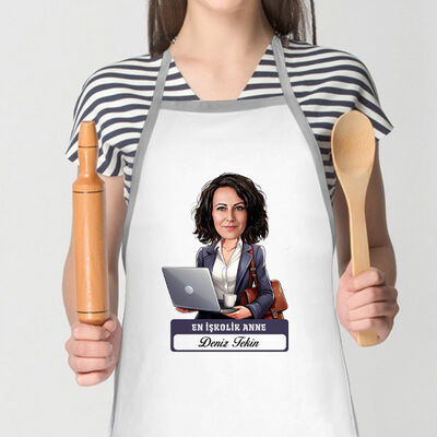 En İşkolik Anne Karikatürlü Mutfak Önlüğü - 2