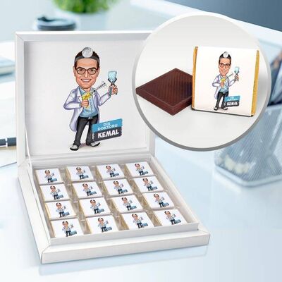En İyi Diş Hakimi Karikatürlü Çikolata Kutusu - 1