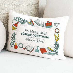 En İyi Türkçe Öğretmeni Temalı Yastık - 1