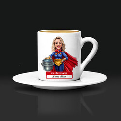 En Süper Anne Karikatürlü Kahve Fincanı - 3