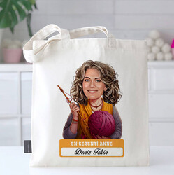 En Tonton Anne Karikatürlü Bez Çanta - 1