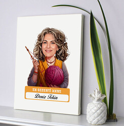 En Tonton Anne Karikatürlü Kanvas Tablo - 2
