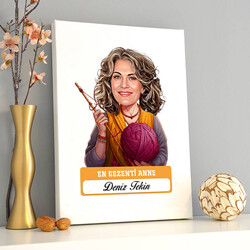 En Tonton Anne Karikatürlü Kanvas Tablo - 1