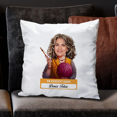 En Tonton Anne Karikatürlü Yastık - 1