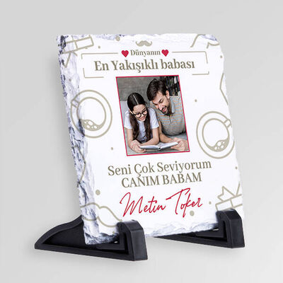En Yakışıklı Baba Kişiye Özel Taş Blok - 2